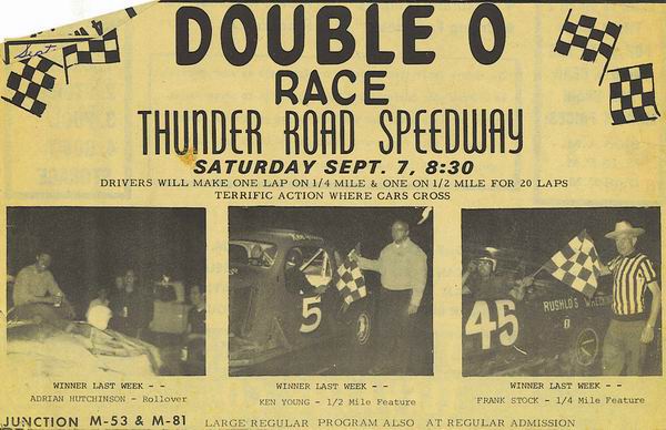Thunder Road Speedway - FROM TONI CRAIG